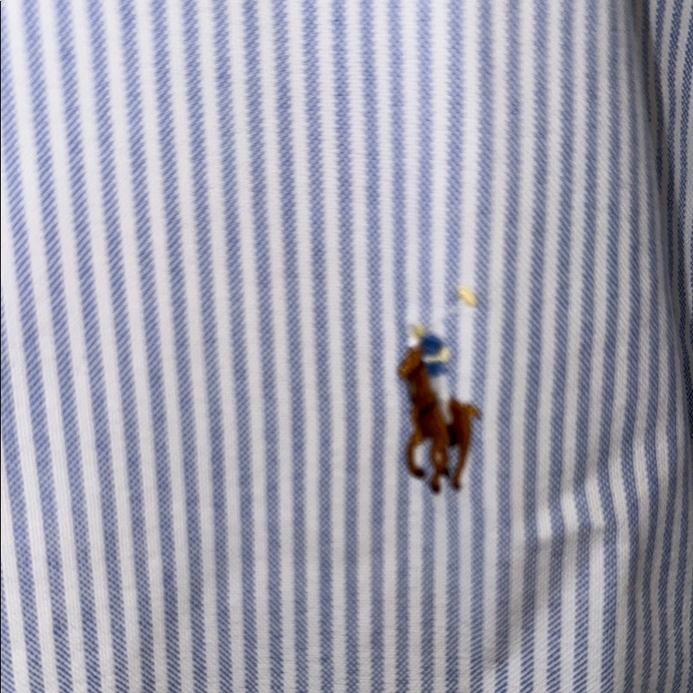 Ralph Lauren Men's Pinstripe Button Down Shirt - Picture 3 of 6